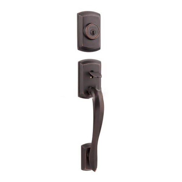 Kwikset Avalon Exterior Single Cylinder Handleset Trim 800AVH-11P-SMT-6AL-RCS-LIP - main